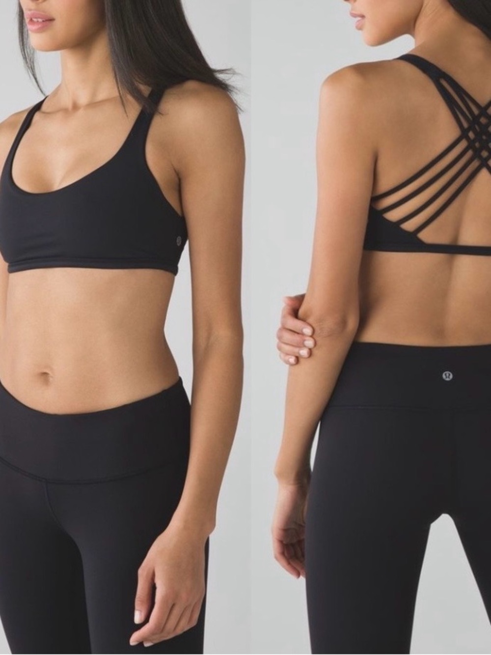 lululemon athletica Black Multi-Strap Sports Bra